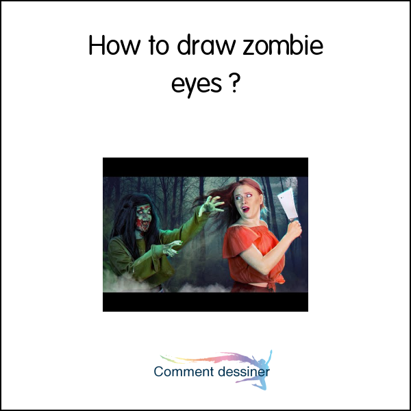 How to draw zombie eyes